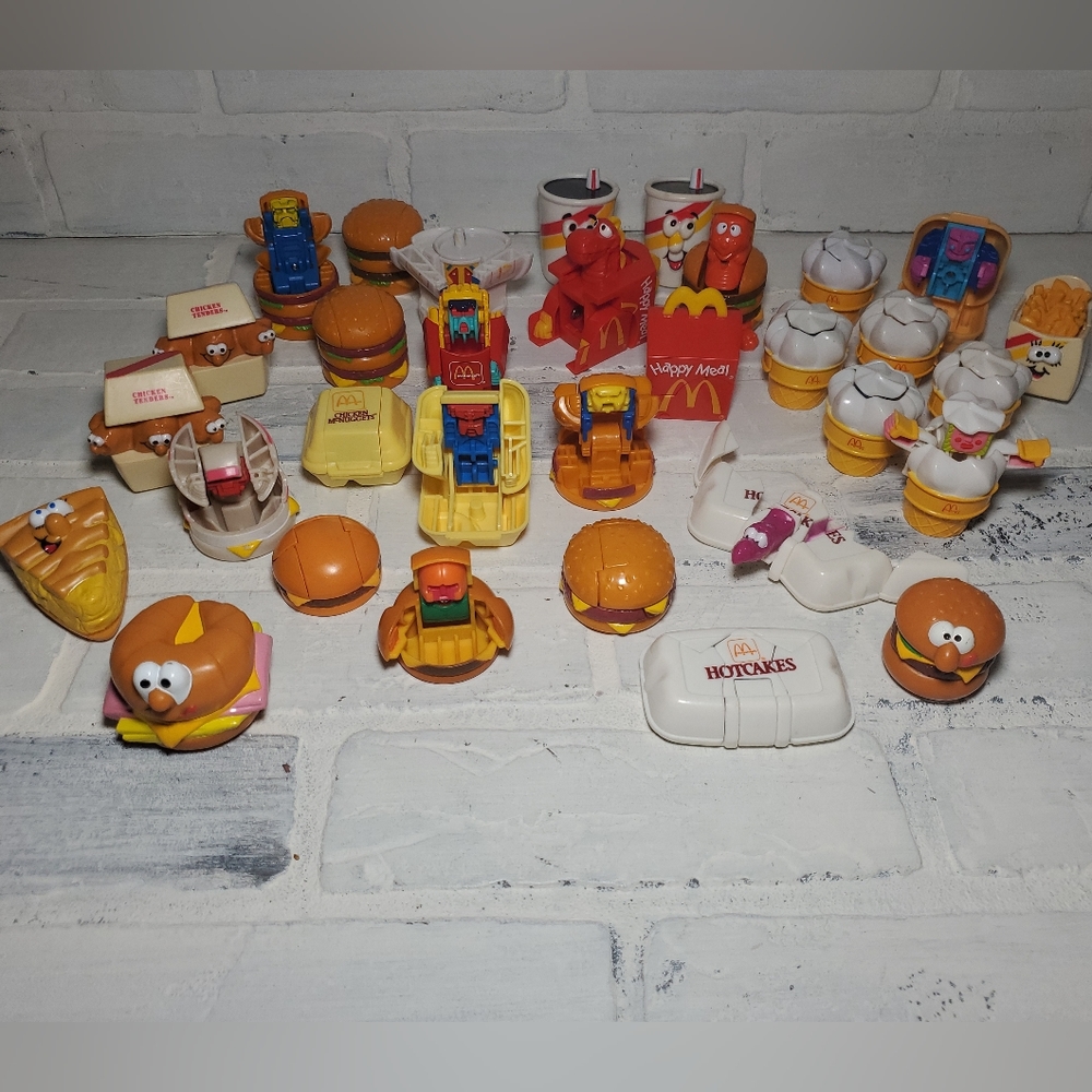 1987-1990 Lot of 32 McDonalds Happy Meal Changeable Toys